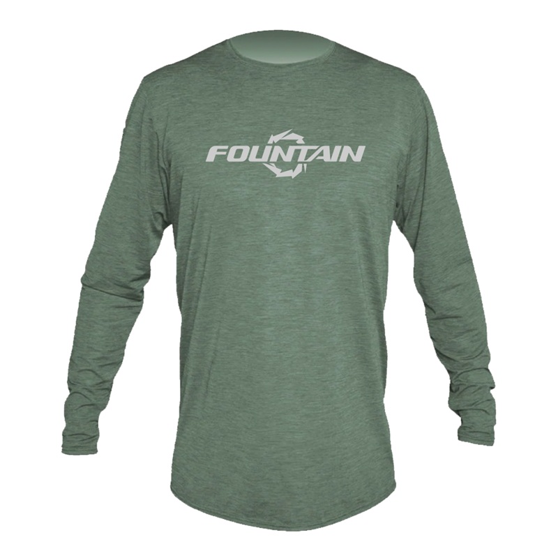 Fountain Powerboats Low Pro Dri Fit Long Sleeve Olive