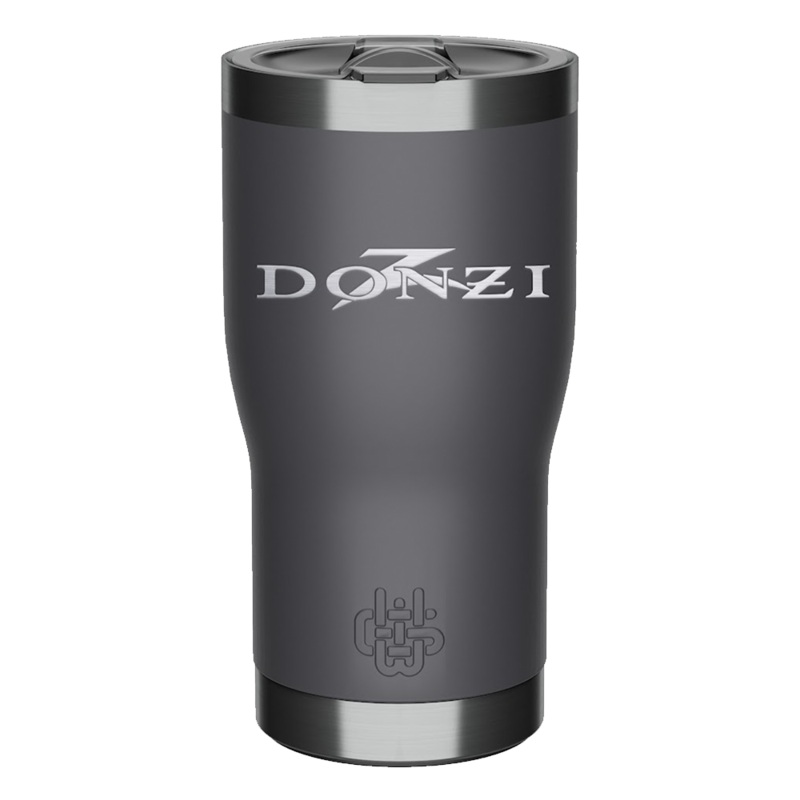Donzi 20oz Laser Etched Tumbler Grey