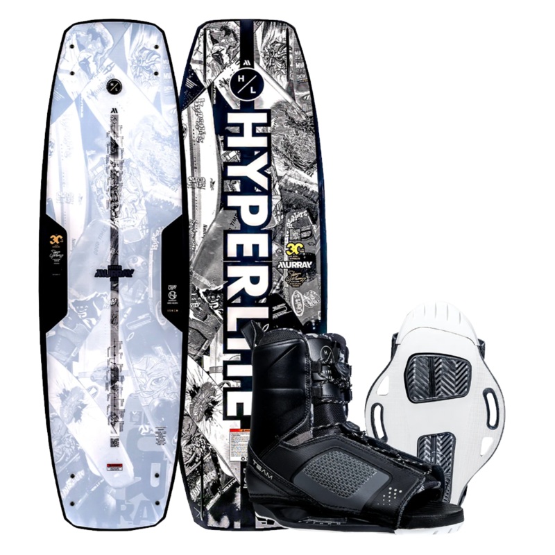 2025 Hyperlite Murray Pro Wakeboard With Hyperlite Team OT Bindings