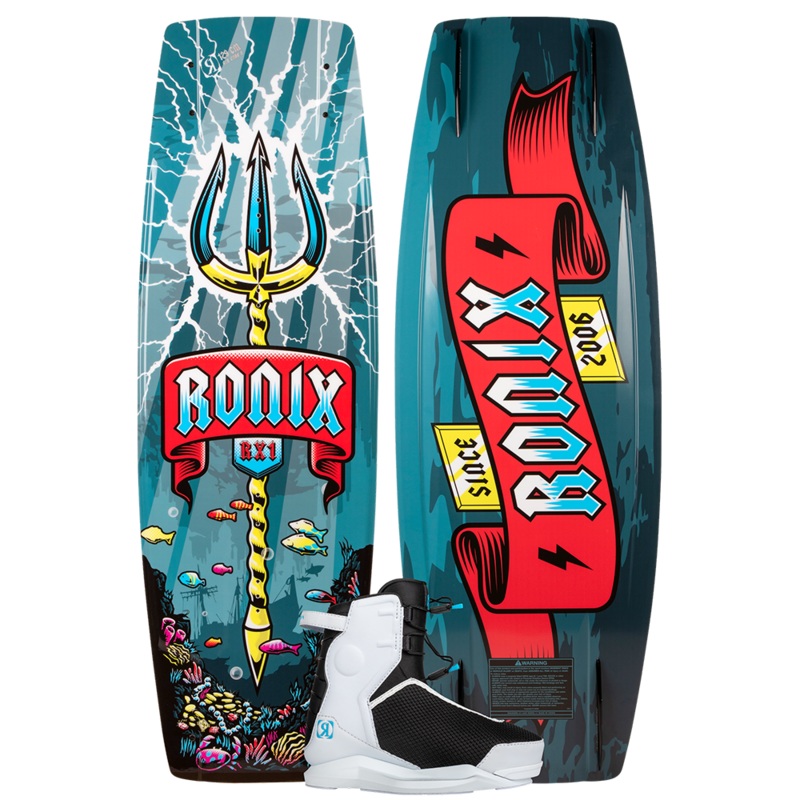 2025 Ronix Boys RX1 Wakeboard With Ronix Vision Pro Bindings
